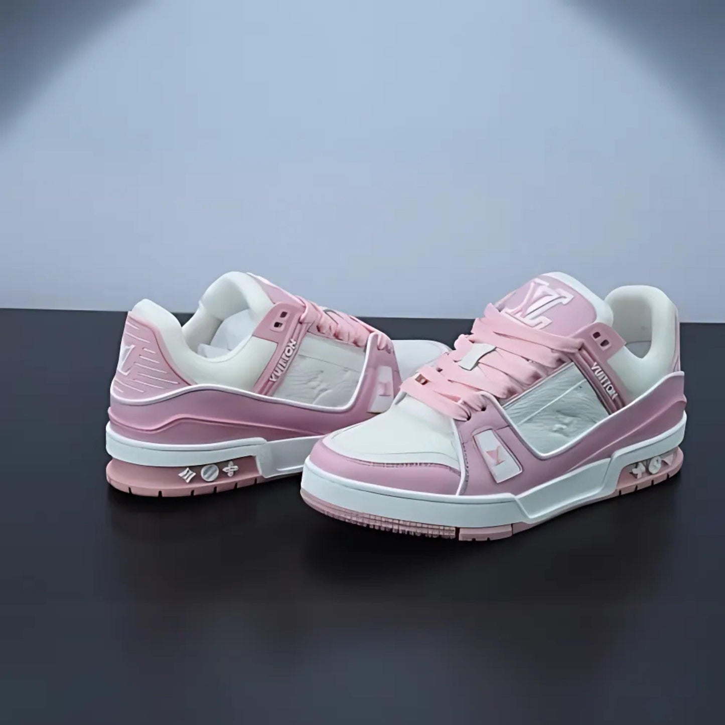 Louis Vuitton Lv Pink Denim Sneaker