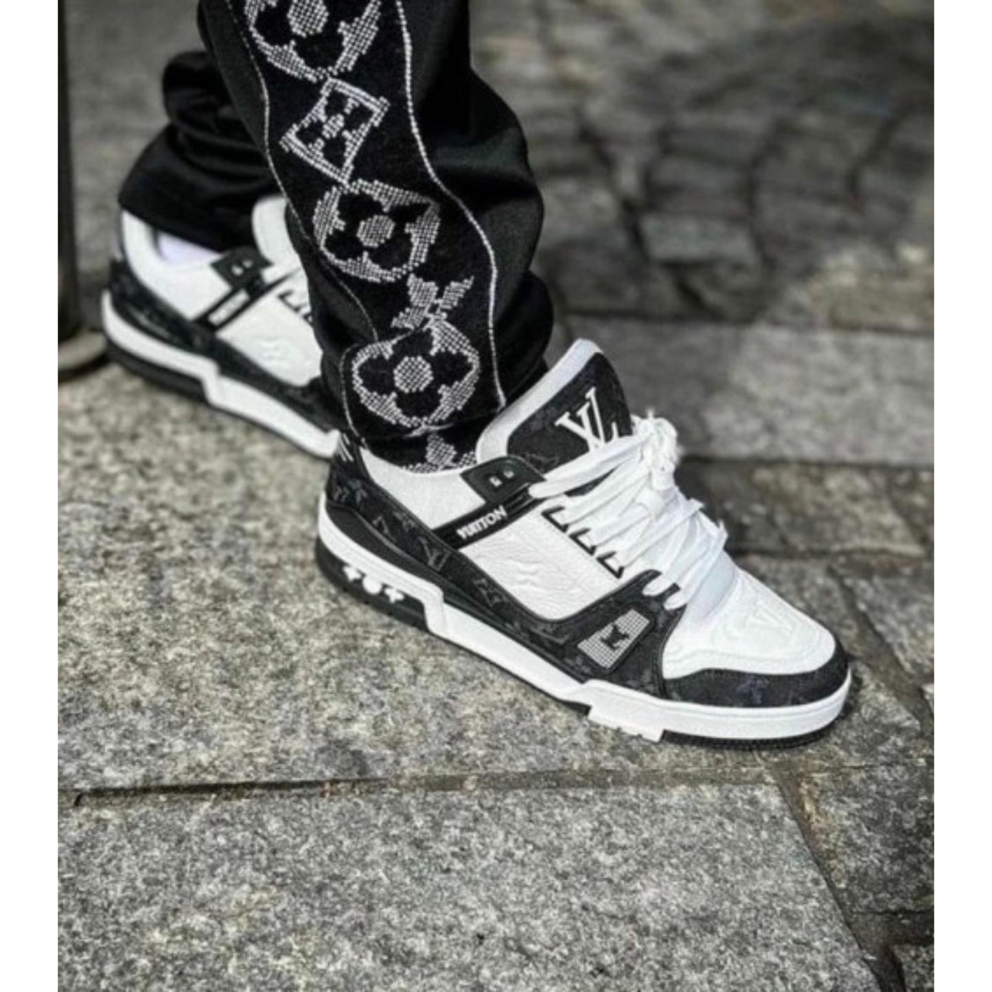 Louis Vuitton Lv Black Denim Sneaker