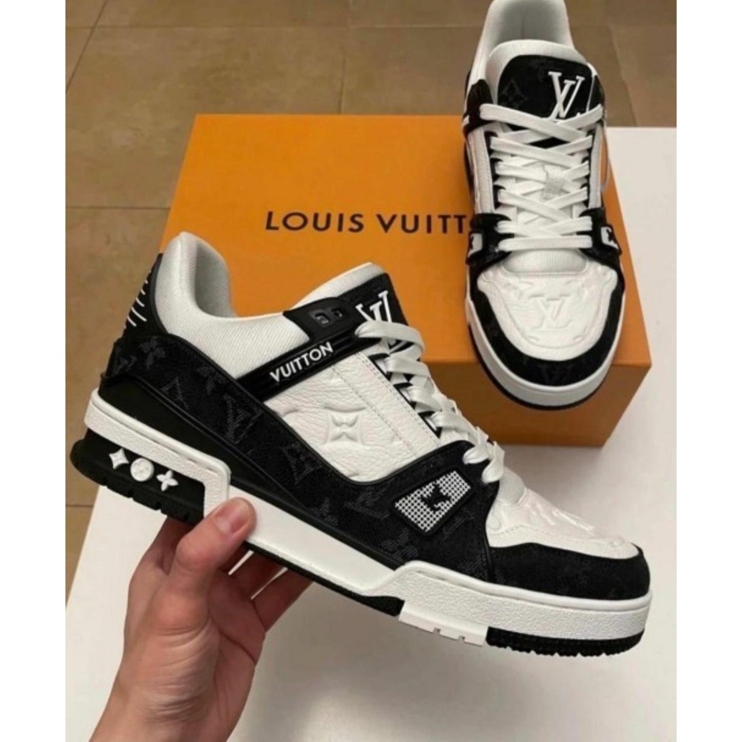 Louis Vuitton Lv Black Denim Sneaker