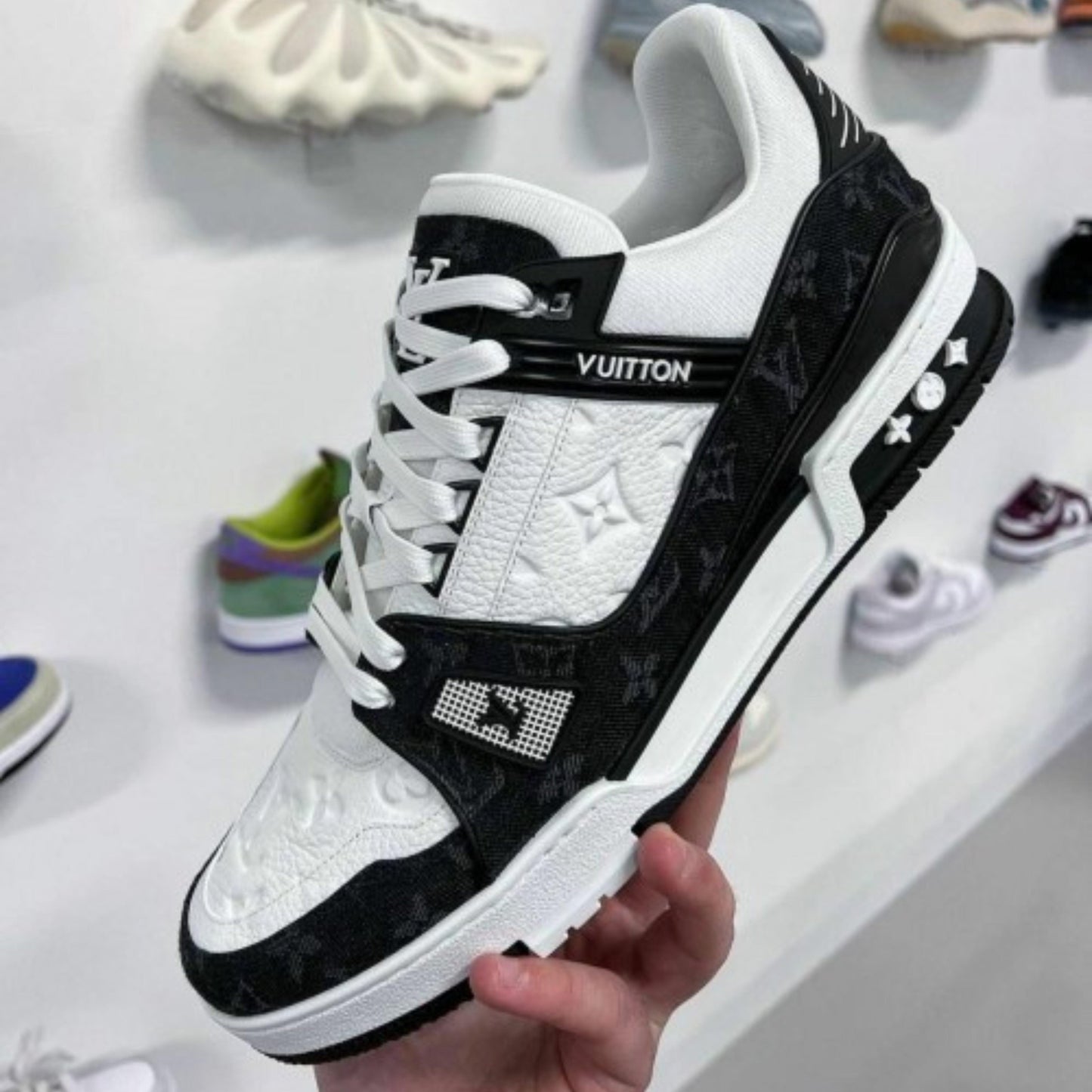 Louis Vuitton Lv Black Denim Sneaker
