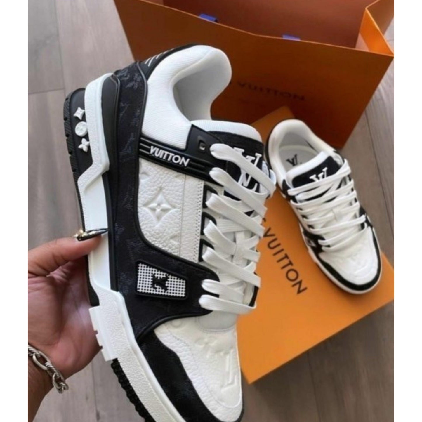 Louis Vuitton Lv Black Denim Sneaker
