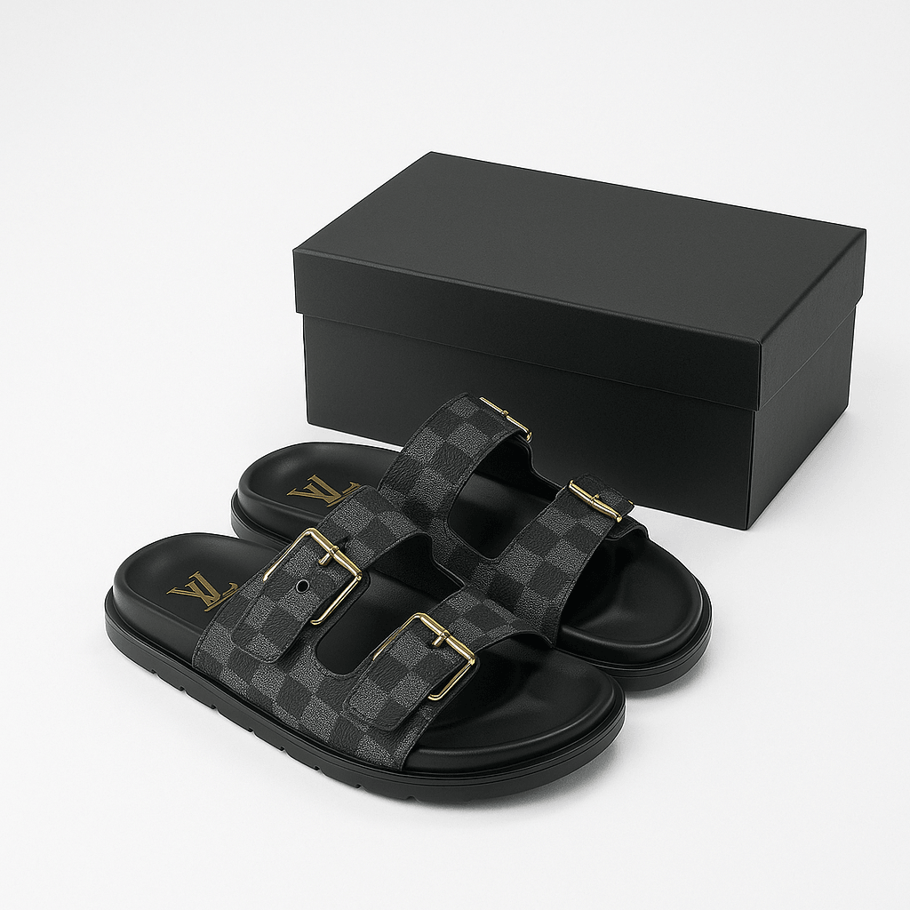 Louis Vuitton Unisex Square Toe Slides